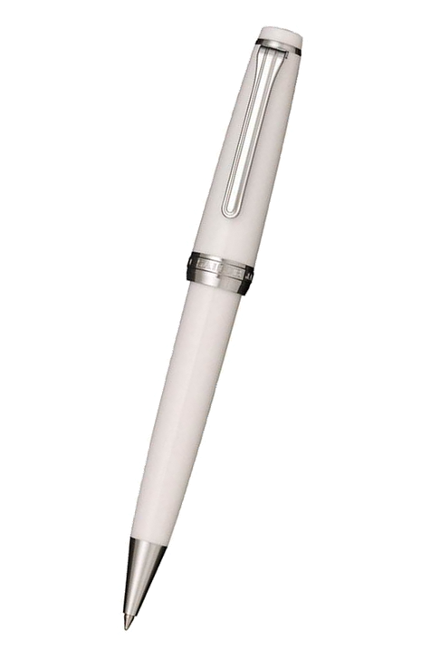 日本 Sailor 寫樂 Pro Gear Slim 系列 – 亮白銀夾原子筆 (16-0707-210)