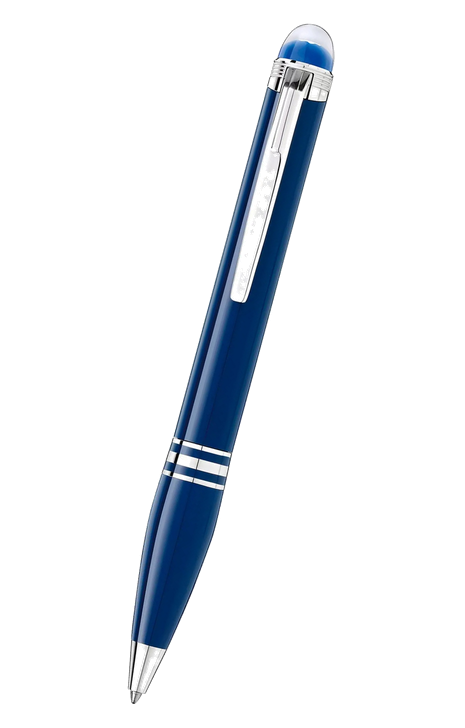 Mont Blanc Starwalker 系列 – 萬寶龍 Starwalker系列 – 藍色星球午夜藍筆身鉑金夾原子筆 (132441)
