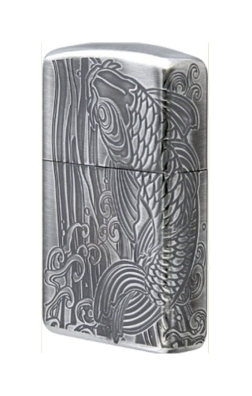 Zippo 日版火機-古銀鯉魚(2面圖案) J557 (ZPO-ZIPPO-2-J557)