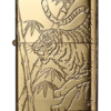 Zippo 日版火機-金色龍驤虎視之虎(4面圖案) J305 (ZPO-ZIPPO-4-J305)