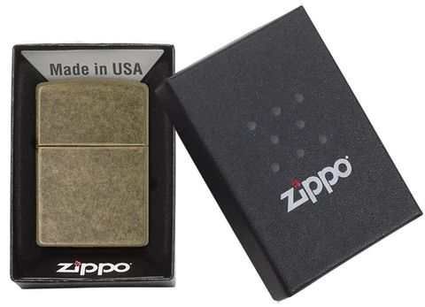 zippo antique bronze plate zpo 201fb 5