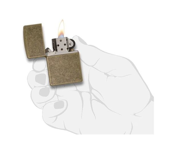 zippo antique bronze plate zpo 201fb 6