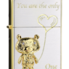 Zippo 日版火機 – Heart & Bear 永恆的唯一 (銀金) (ZPO-ZBT-3-165A)