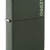 Zippo 防風火機 – 磨砂深綠色Logo (ZPO-24513ZL)