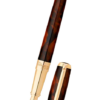 S.T. Dupont Line D 系列 – 天然漆Atelier Brown琥珀紋14K金筆咀墨水筆 (410699)