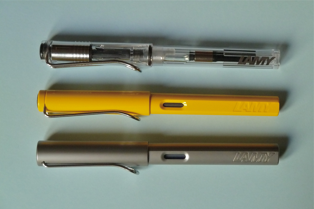 LAMY Vista、Safari 與 AL-star 墨水筆