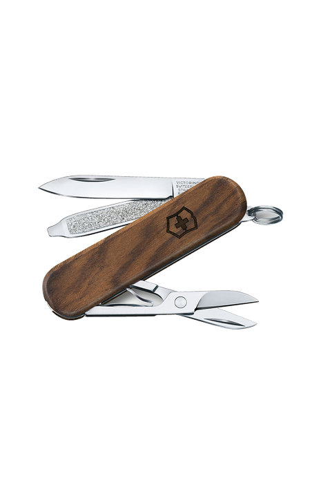 Victorinox 瑞士刀-Classic SD Wood-胡桃木刀柄 (0.6221.63)