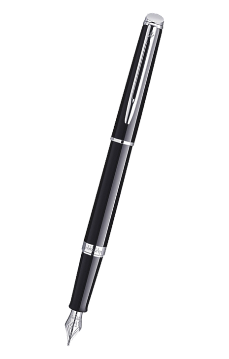 Waterman HÉMISPHÈRE 系列 - 黑身銀夾墨水筆 (S0920510,S0920530)
