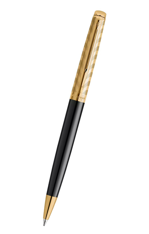 Waterman Hémisphère 系列 – Deluxe Opera Collection歌劇院之美黃金雕刻紋配黑杆原子筆 (2225137)
