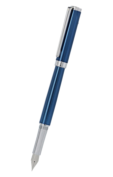 Sheaffer Intensity 系列 – 犀飛利 Intensity系列暗紋藍色銀夾墨水筆 (E0924353)
