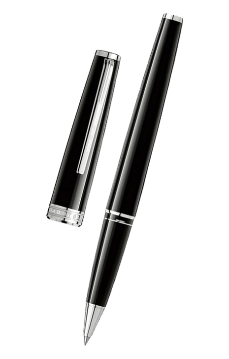 Mont Blanc 萬寶龍 PIX 系列黑身白金夾走珠筆 114796