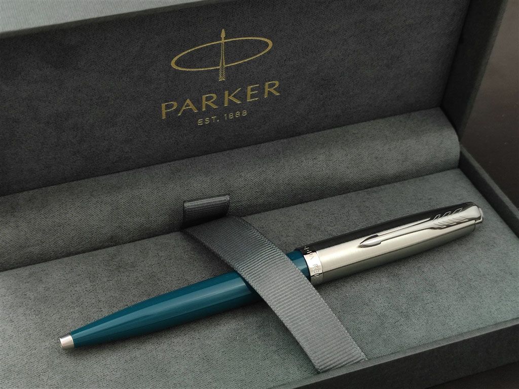 parker 51 green lblu chrome trim bp 10