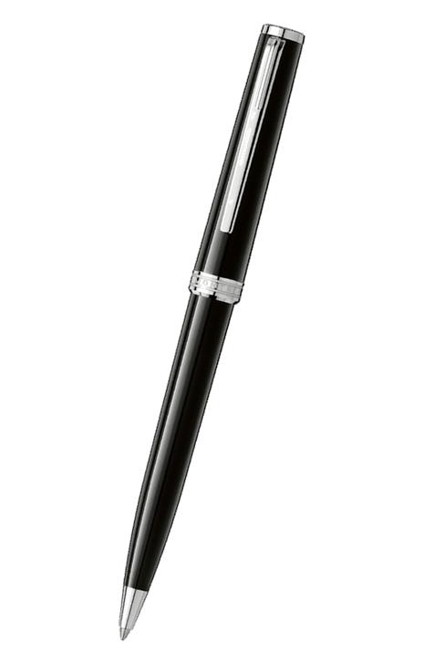 Mont Blanc 萬寶龍 PIX 系列黑身白金夾原子筆 114797