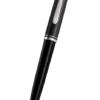 Pelikan Souverän 系列 – 605型珍貴賽璐珞深灰條紋配黑杆鍍鈀銀夾原子筆 (PLK-SUV605-GRY-CT-BP)