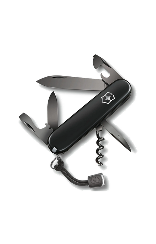 Victorinox 瑞士刀-Spartan 91mm-黑色柄碳灰刀面 (1.3603.31P)